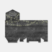 ウッドにライトストリングを結婚式仕様で フェイバーボックス (折り畳みなし)