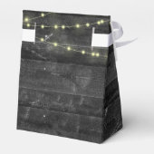 ウッドにライトストリングを結婚式仕様で フェイバーボックス (裏面サイド)