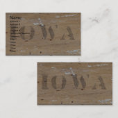 ウッドのアイオワ 名刺 (正面/裏面)