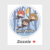 ウッドのハリー、ロン、ハーマイオ飛んでいるーニー シール (シート)