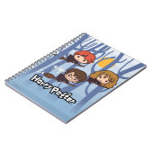 ウッドのハリー、ロン、ハーマイオ飛んでいるーニー ノートブック (左側)