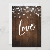 ウッドの灯り ハッピーエバーアフターパーティーレセプション 招待状 (裏面)