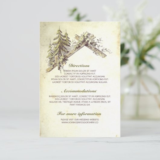 ウッドの詳細カード結婚の納屋 エンクロージャーカード (スタンド正面)