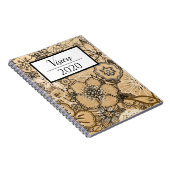 ウッドをテーマにしたフローラノートブックVision 2020 ノートブック (右側)