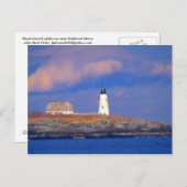 ウッドアイランドライトハウスニアビデフォード ポストカード (正面/裏面)