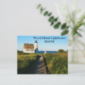 ウッドアイランドライトハウスメインポストカード ポストカード (スタンド正面)