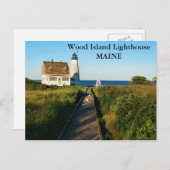 ウッドアイランドライトハウスメインポストカード ポストカード (正面/裏面)