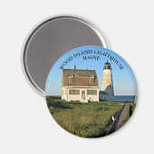 ウッドアイランドライトハウスメインラウンドマグネット マグネット (正面/裏面)