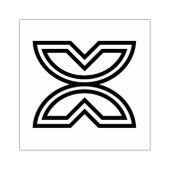 ウッドアディンクラ（自由）ゴム印 ラバースタンプ (インプリント)