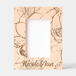 ウッドアパーソナライズされたート レーザー彫刻フレーム