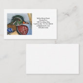 ウッドアヒルの名刺野生動物鳥アート 名刺 (正面/裏面)