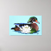 ウッドアヒルの水仙 キャンバスプリント (正面)