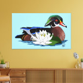 ウッドアヒルの水仙 キャンバスプリント (インサイチュ (リビング))