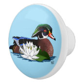 ウッドアヒルの水仙 セラミックノブ (右)