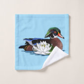 ウッドアヒルの水仙 バスタオルセット (ウォッシュタオル)