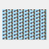 ウッドアヒルの水仙 ラッピングペーパーシート (正面3)