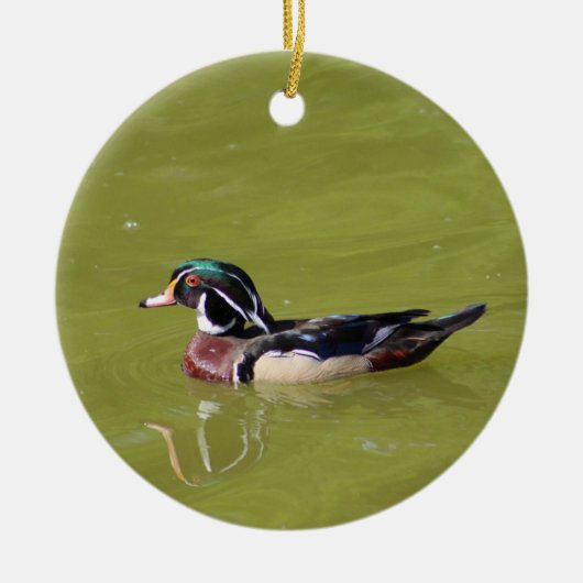 ウッドアヒルオーナメント セラミックオーナメント (正面)