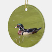 ウッドアヒルオーナメント セラミックオーナメント (左)
