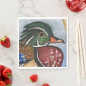 ウッドアヒルパーティー紙ナプキンス素朴 スタンダードランチョンナプキン (インサイチュ)