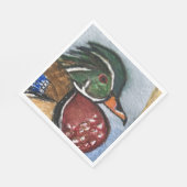 ウッドアヒルパーティー紙ナプキンス素朴 スタンダードランチョンナプキン (角)