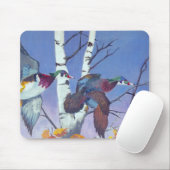 ウッドアヒルファンシー飛行 マウスパッド (マウス)