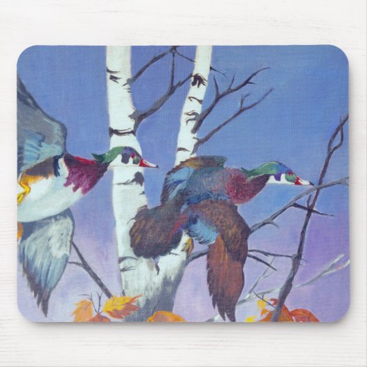 ウッドアヒルファンシー飛行 マウスパッド (正面)