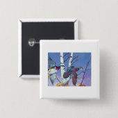 ウッドアヒルファンシー飛行 缶バッジ (正面&裏面)