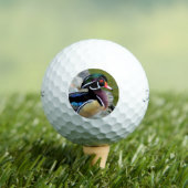 ウッドアヒル美しい野鳥観察自然野生動物 ゴルフボール (インサイチュ 木)