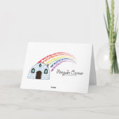 ウッドアヒル誕生日カード カード (裏面)