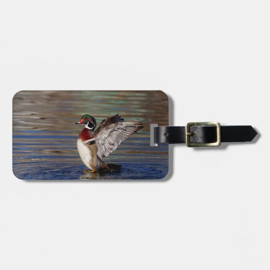 ウッドアヒル ラゲッジタグ (正面横)