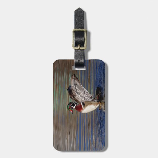 ウッドアヒル ラゲッジタグ (正面縦)