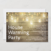 ウッドアンドライ素朴ツガーデンパーティーハウスウォーミング 招待状 (正面)