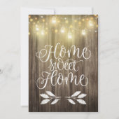 ウッドアンドライ素朴ツハウス温暖化パーティー招待状 招待状 (正面)