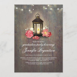 ウッドアンドランタン素朴バーン卒業パーティー 招待状