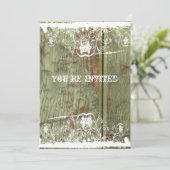 ウッドアンドレース引っ越し祝いパーティー招待状 招待状 (スタンド正面)