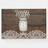 ウッドアンドレース素朴カントリーウェディングゲストブック ゲストブック (裏面)