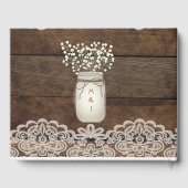 ウッドアンドレース素朴カントリーウェディングゲストブック ゲストブック (裏面)