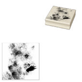 ウッドアートスタンプを染める ラバースタンプ (押印)