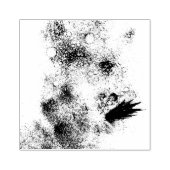 ウッドアートスタンプを染める ラバースタンプ (インプリント)