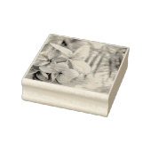 ウッドアートスタンプハワイアンピンクと白 ラバースタンプ (スタンプ)