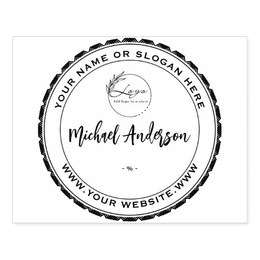 ウッドアートスタンプパーソナライズされたビジネスロゴゴム ラバースタンプ (インプリント)