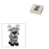 ウッドアートスタンプ/かわいいベビールドルフ ラバースタンプ (押印)