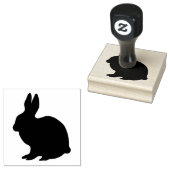 ウッドアートスタンプ/ウサギ ラバースタンプ (押印)