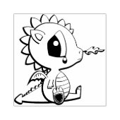 ウッドアートスタンプ/ドラゴン ラバースタンプ (インプリント)