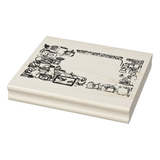 ウッドアートスタンプ ラバースタンプ (スタンプ)