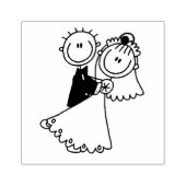 ウッドアートスタンプ/花嫁と花婿 ラバースタンプ (インプリント)