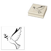 ウッドアートスタンプ/鳩 ラバースタンプ (押印)
