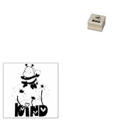 ウッドアートスタンプ – Bee Kind ラバースタンプ (押印)