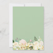 ウッドアーバーアーチアイボリーホワイト素朴フローラ結婚ズ 招待状 (裏面)