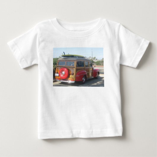 ウッドィーワゴン ベビーTシャツ (正面)